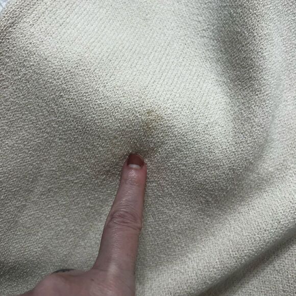 ST JOHN Caviar Ivory Knit cream pants 8 pull on Santana high rise - Picture 12 of 13